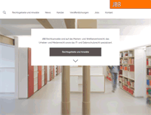 Tablet Screenshot of jbb.de